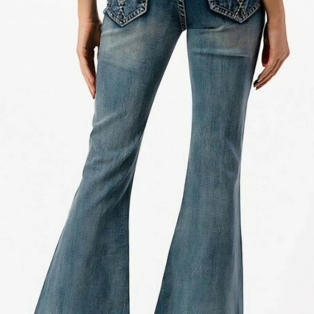 Women's Blue Flared Jeans